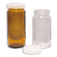 Piluliers verre blanc ou ambré