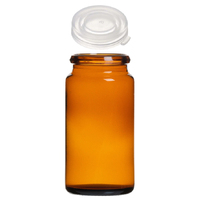 Piluliers verre ambré