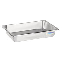 Plateaux acier inox bords droits