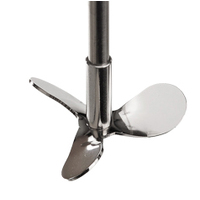 Tiges d'agitation acier inox 3 pales