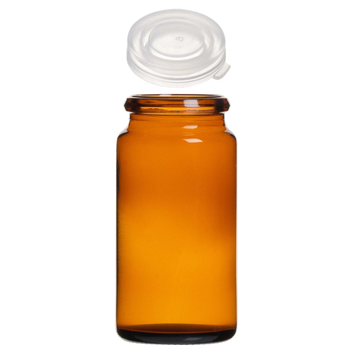 Piluliers verre ambré