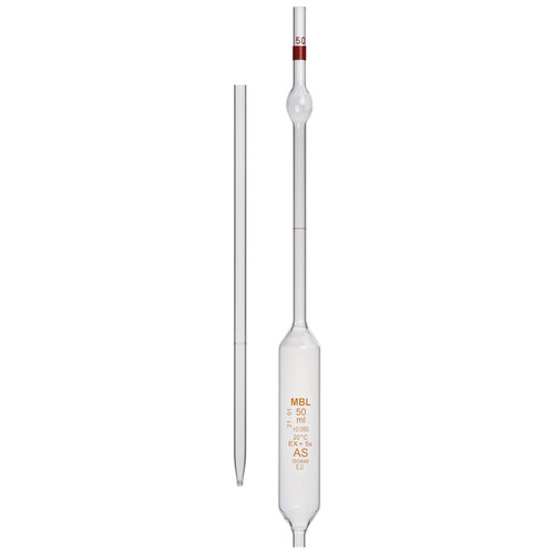Pipettes jaugées MBL classe A 2 traits