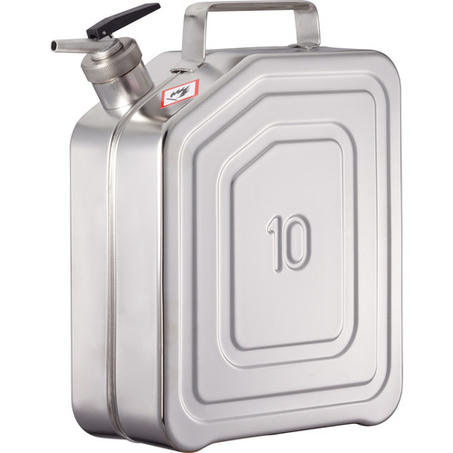 Jerricans de sécurité acier inox à bec verseur