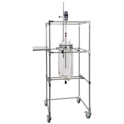 Bâtis inox sur roulettes pour réacteurs jusqu