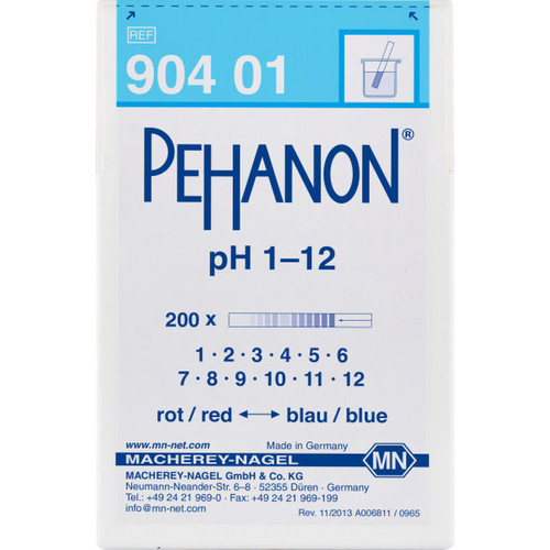 Bandelettes indicatrices de pH PEHANON